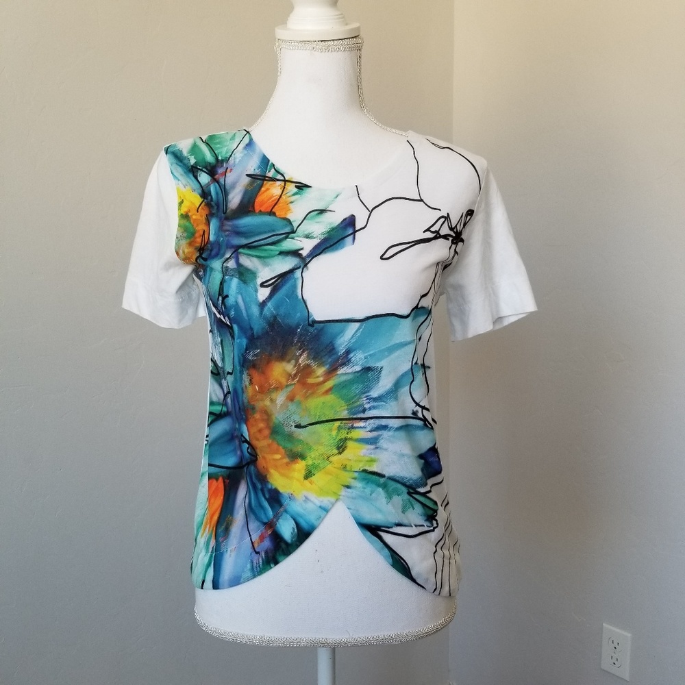 Zara W&B collection Small Tshirt Floral